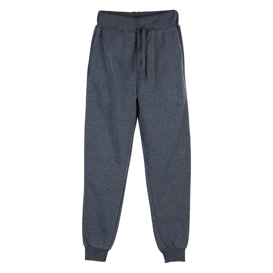 Men's Athletic Trainning Joggers Casual Loose Fit Sweatpants Spring Fall Fleece Lined Pants Elastic Waist Drawstring Trousers