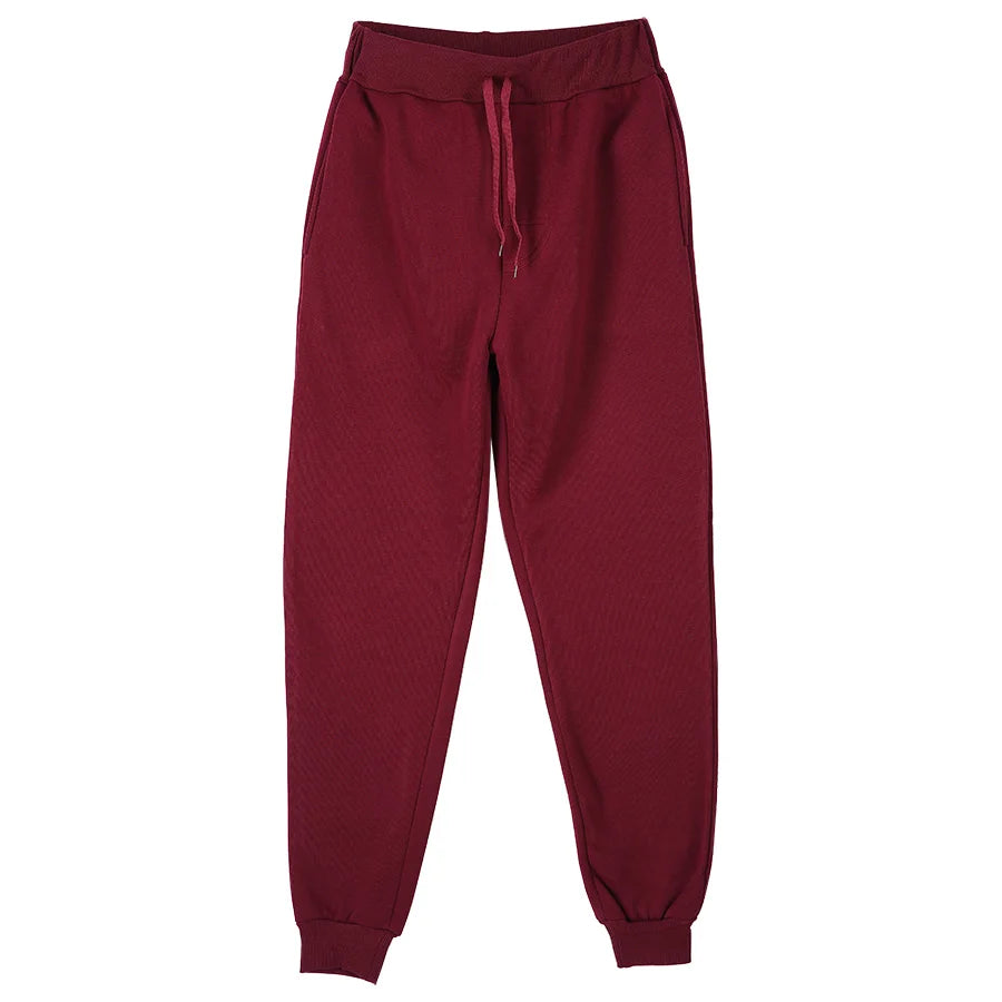 Men's Athletic Trainning Joggers Casual Loose Fit Sweatpants Spring Fall Fleece Lined Pants Elastic Waist Drawstring Trousers
