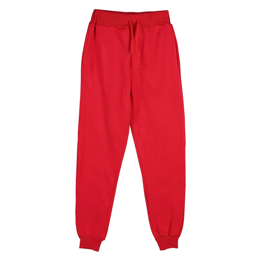 Men's Athletic Trainning Joggers Casual Loose Fit Sweatpants Spring Fall Fleece Lined Pants Elastic Waist Drawstring Trousers