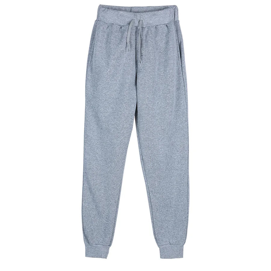 Men's Athletic Trainning Joggers Casual Loose Fit Sweatpants Spring Fall Fleece Lined Pants Elastic Waist Drawstring Trousers