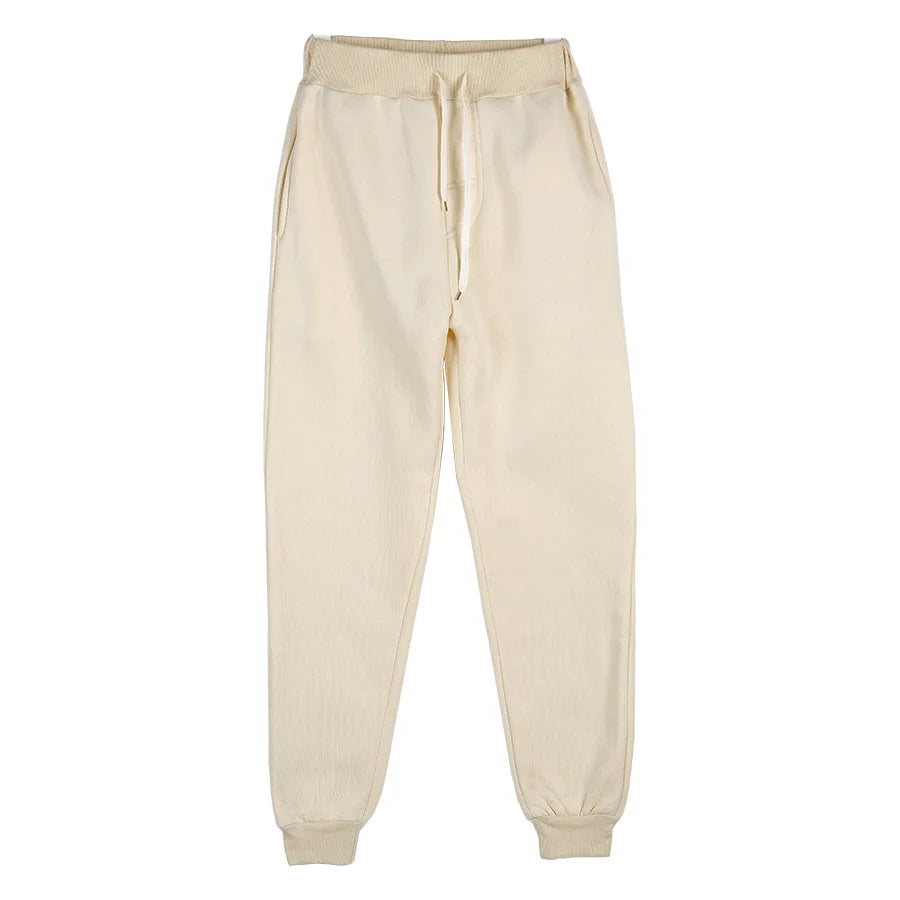 Men's Athletic Trainning Joggers Casual Loose Fit Sweatpants Spring Fall Fleece Lined Pants Elastic Waist Drawstring Trousers