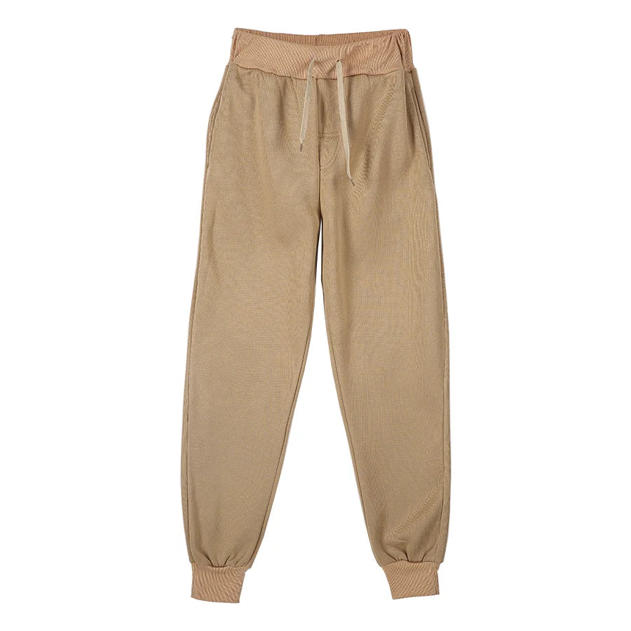Men's Athletic Trainning Joggers Casual Loose Fit Sweatpants Spring Fall Fleece Lined Pants Elastic Waist Drawstring Trousers
