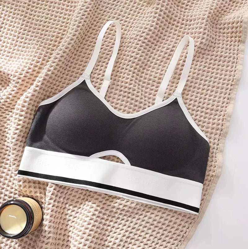 Sports Bra For Women With Small Breasts, Push-up Bra For Beautiful Back, Showing Large Breasts, Shock-proof Bra Without Rims