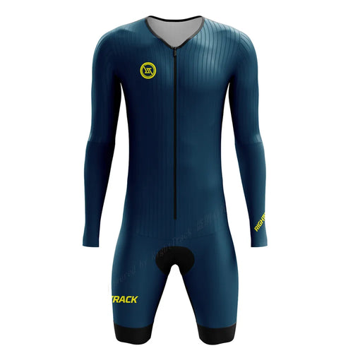Righttrack Sport Men's Cycling Skinsuit Performance Long Sleeve Quick Dry Uv Protection Speedsuit Trisuit Road Bike Mtb Clothing