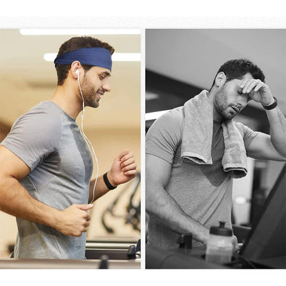 Sport Headband Fitness Sweat Bandage Head Hair Band Tennis Yoga Absorb Sweat Head Band Basketball Running Sweatband Women Men